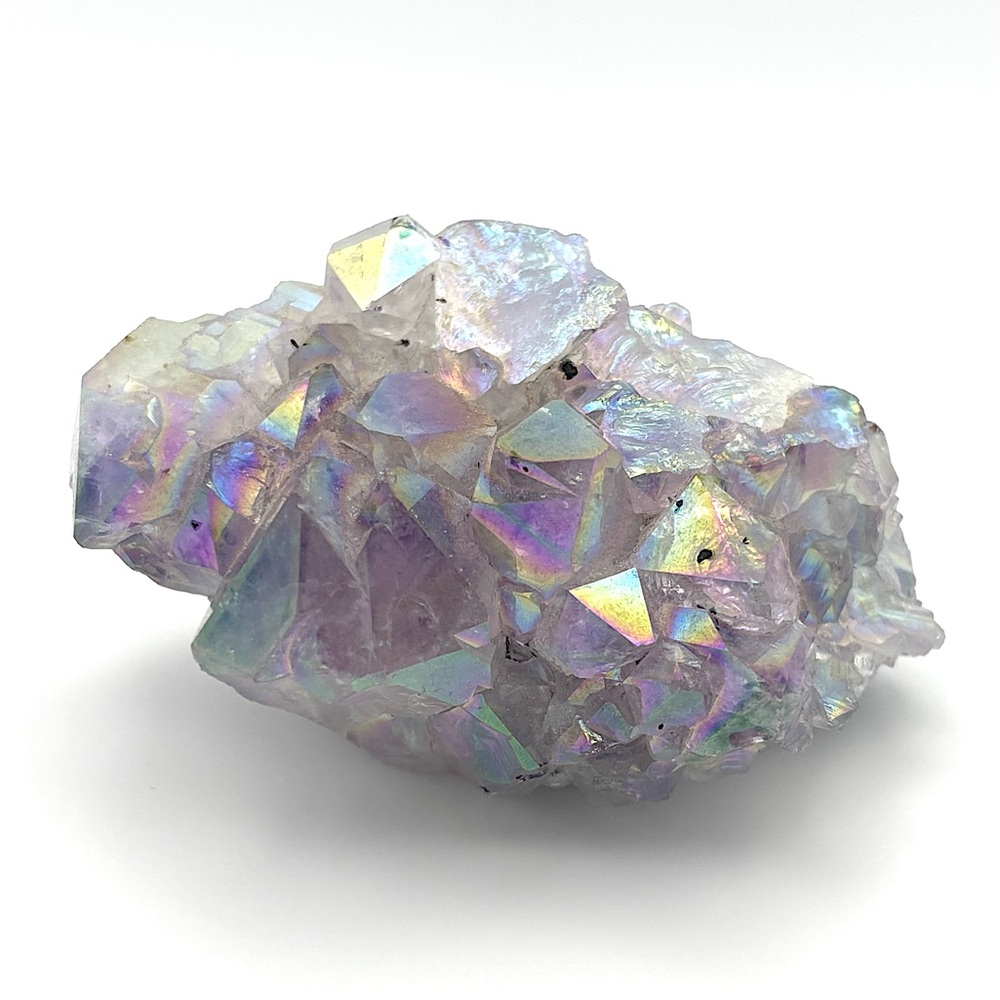 Iridescent Aura Quartz Cluster Angel Aura Crystal for Healing Crown Chakra Reiki